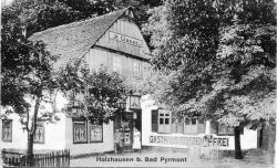 Sorgenfrei nach 1905 vor 1910, AK mit geteilter Rückseite,Photograph Ludwig Roloff, Quelle: Stadtarchiv Bad Pyrmont